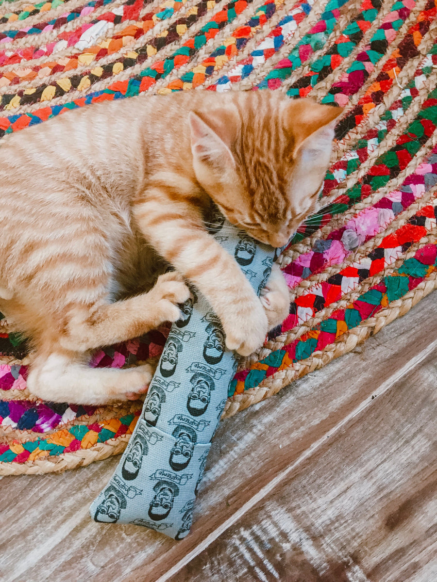 swiss mountain blooms woolly organic catnip cat kicker – ciao