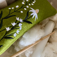 Load image into Gallery viewer, Daisies of Denmark Woolly Cat Kicker
A floral indulgence for the feline sophisticate.

Handcrafted with exquisite detail, this embroidered wool cat kicker is part of Ciao Gatto Cat Market’s signature line of heirloom toys—designed for cats with discerning paws. Each piece is thoughtfully stitched from Oeko-Tex certified wool felt and adorned with delicate white daisies—an homage to Denmark’s quiet, natural beauty.

Inside, a refillable pouch holds approximately ¼ cup of fragrant, USA-grown organic catnip. I