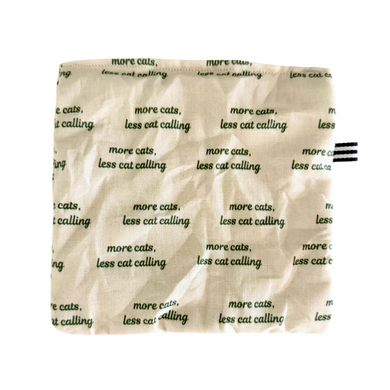 kattprassel cloth - more cats, less cat calling - organic catnip crinkle cloth