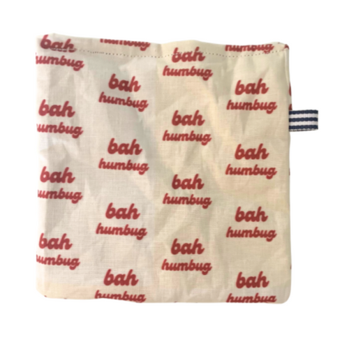 kattprassel cloth - bah humbug - organic catnip crinkle cloth