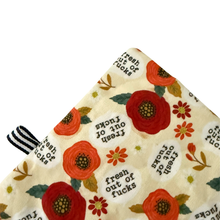 Load image into Gallery viewer, kattprassel cloth - fresh outta fucks frances - organic catnip crinkle cloth