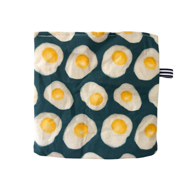 kattprassel cloth - olga’s over easys - organic catnip crinkle cloth