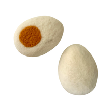 Load image into Gallery viewer, henny the hard-boiled egg - organic catnip infused wool egg