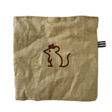 Load image into Gallery viewer, kattprassel cloth - lille mus - organic catnip crinkle cloth