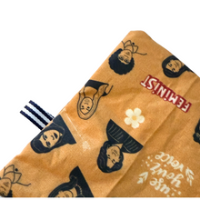 Load image into Gallery viewer, kattprassel cloth - felines and feminists - organic catnip crinkle cloth