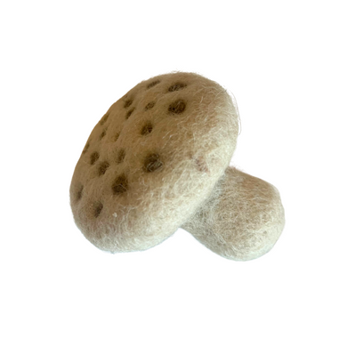 Needle Felted Woolly Magic Mushroom

Add a touch of whimsy to your cat’s playtime with this handcrafted woolly magic mushroom. Measuring approximately 2” x 2”, each mushroom is lovingly needle-felted and infused with the enchanting power of USA-grown o 
Comes in a metal tin with an organic catnip infusion pad
USA organically grown catnip
Occasionally place mushroom back onto the pad in the tin to recharge the potency 
Tin measures approximately 2 1/2” x 2 1/2” 
Handmade
Woman owned small batch business