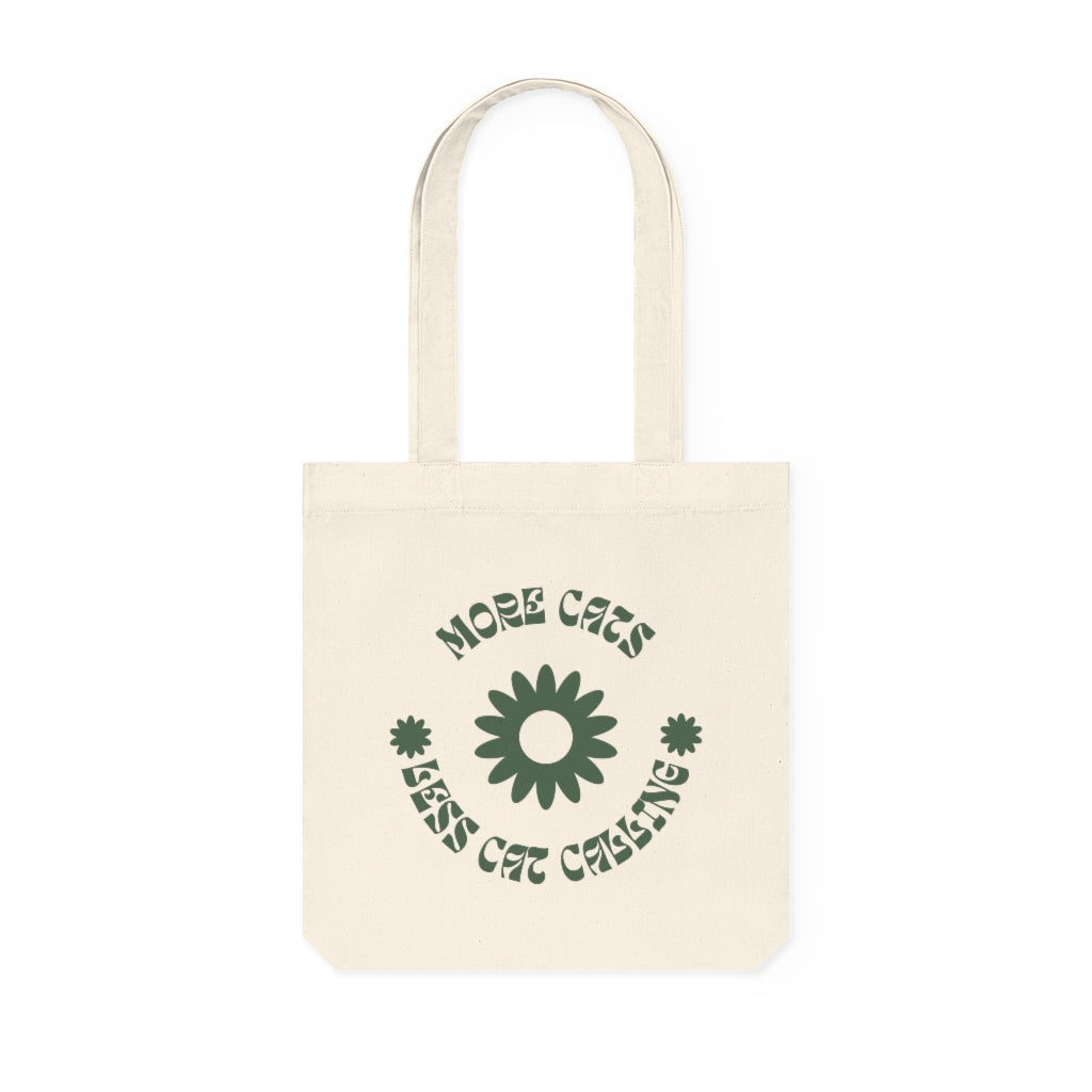More Cats Less Cat Calling Woven Tote Bag